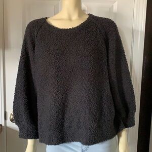 Euc Peyton Jensen Parker Soft Pullover Charcoal Gray Size L